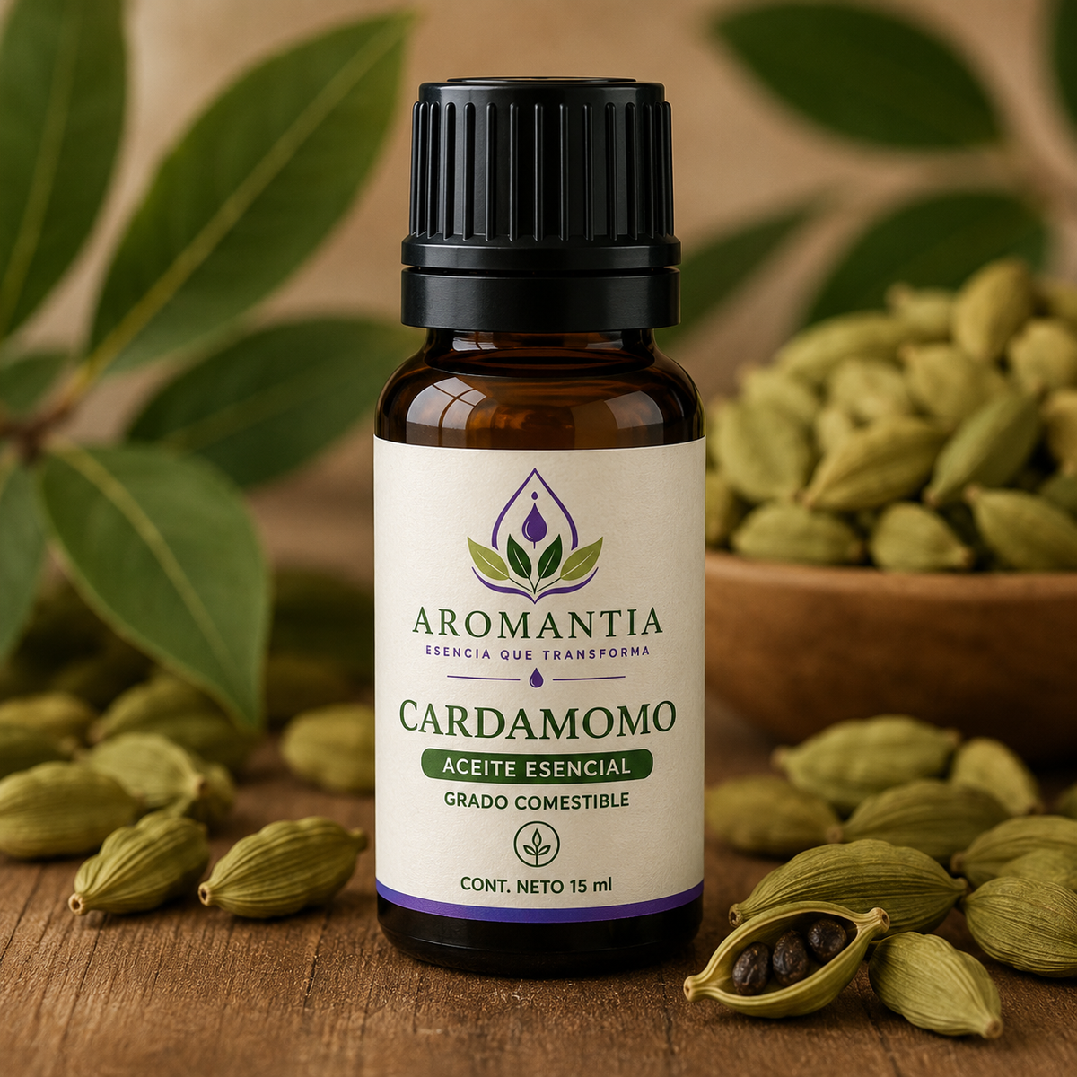 Aceite Esencial Cardamomo Grado Alimenticio